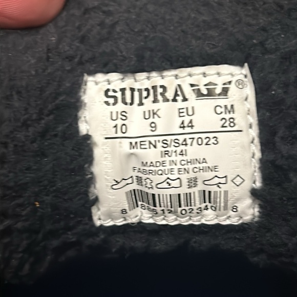 Supra Grey Suede High Top Men’s Sneakers Size 10 Skate Shoes - Picture 13 of 16